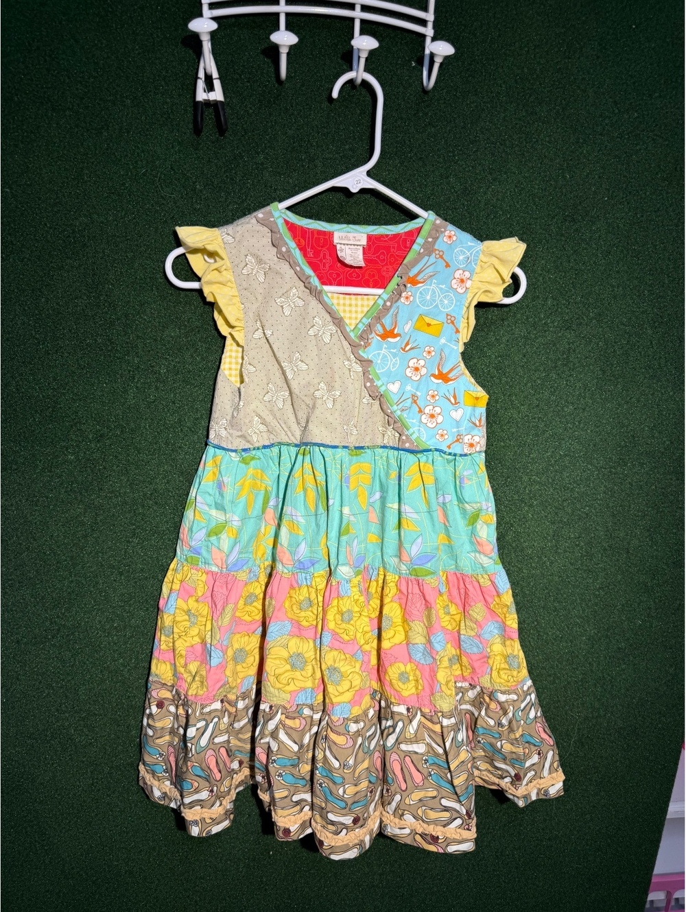Matilda Jane Colorful Patchwork Sleeveless Dress for Girls